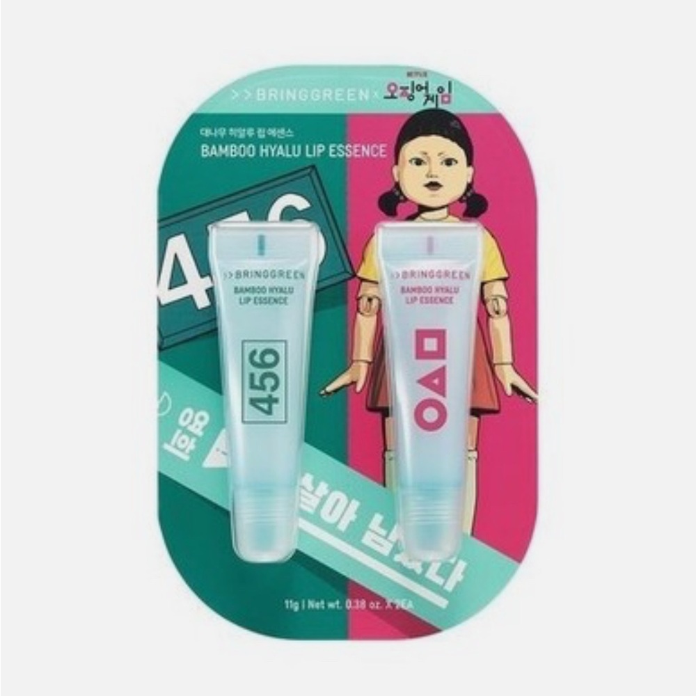 🍀BRING GREEN- Squid Game Bamboo Hyalu Lip Essence Set